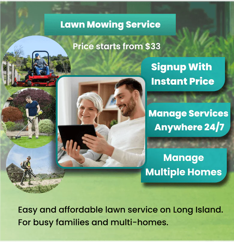 Lawn mowing background